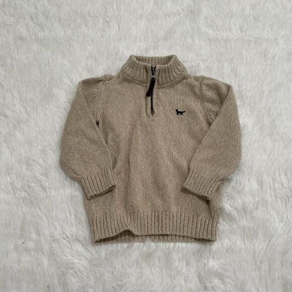 3/$10 Baby Carter's Knit Quarter Zip Pull Over Size 18M - Picture 7 of 7